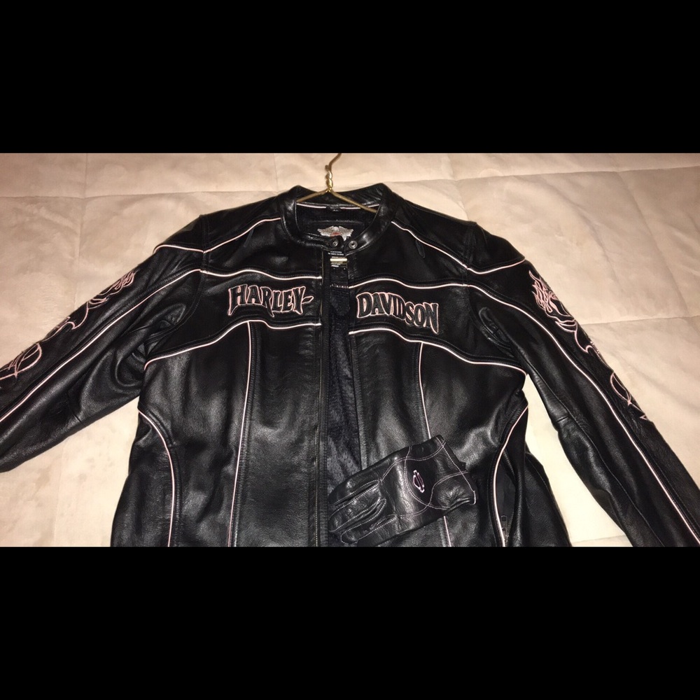 Leather Harley Davidson coat